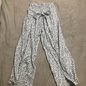 floral cute flowy pants